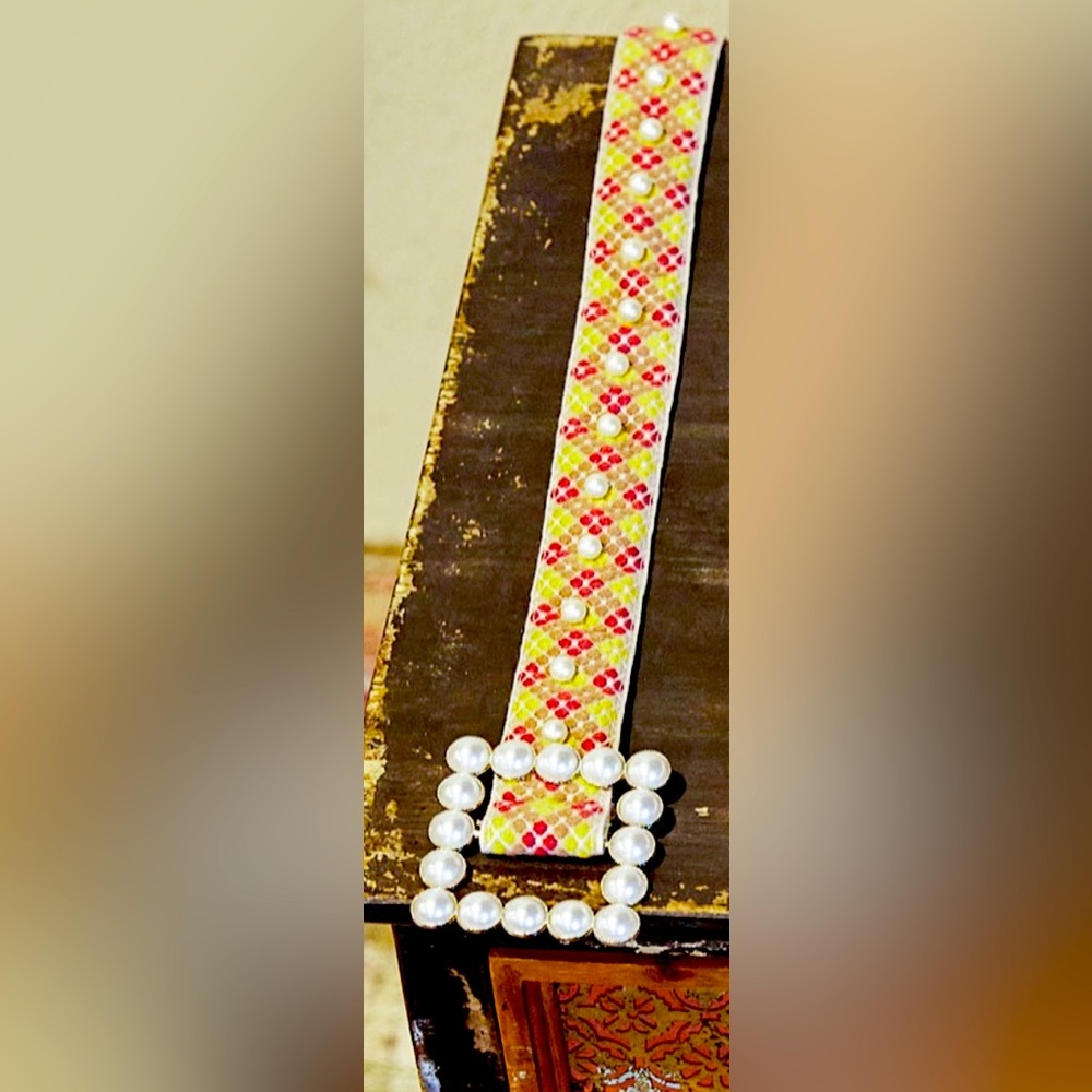 POL PEARL BUCKLE BELT!